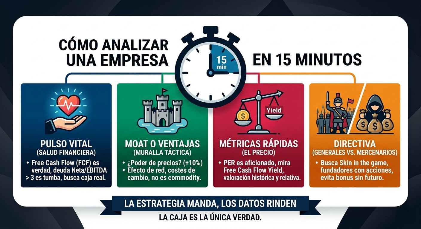Cómo analizar una empresa en 15 minutos